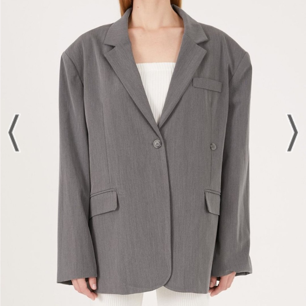 Storets Hailey Open Back Oversized Blazer